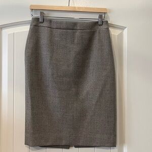 Gray J Crew Pencil Skirt, size 2